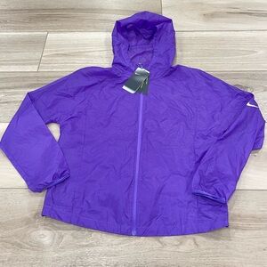 $100 NEW Womens NIKE HOODED REPEL Running JACKET BV4939 326 MEDIUM